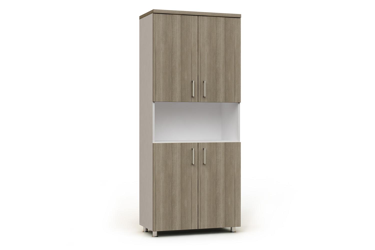 Armario modular alto ancho con franja central abierta