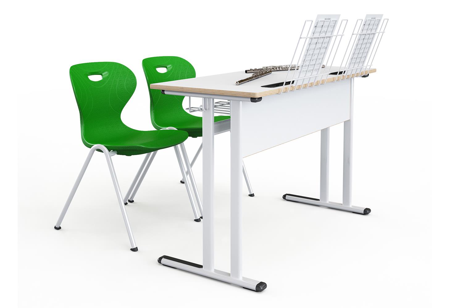 Table Galaxy double of music laminate with wooden panel