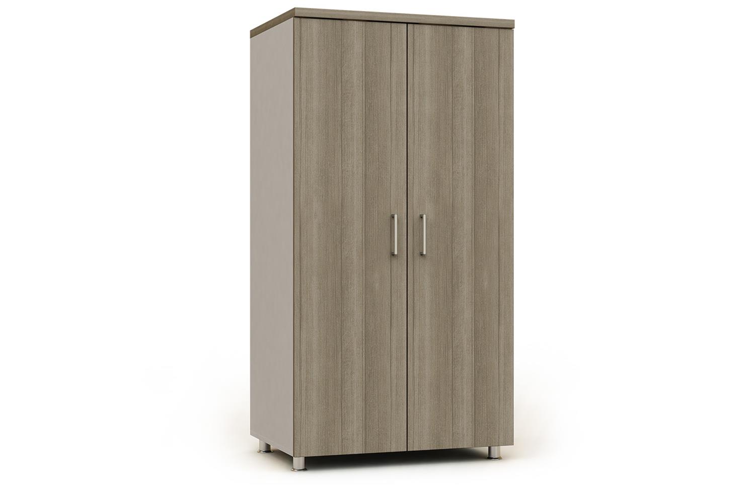 Armari modular alt ample amb portes de fusta