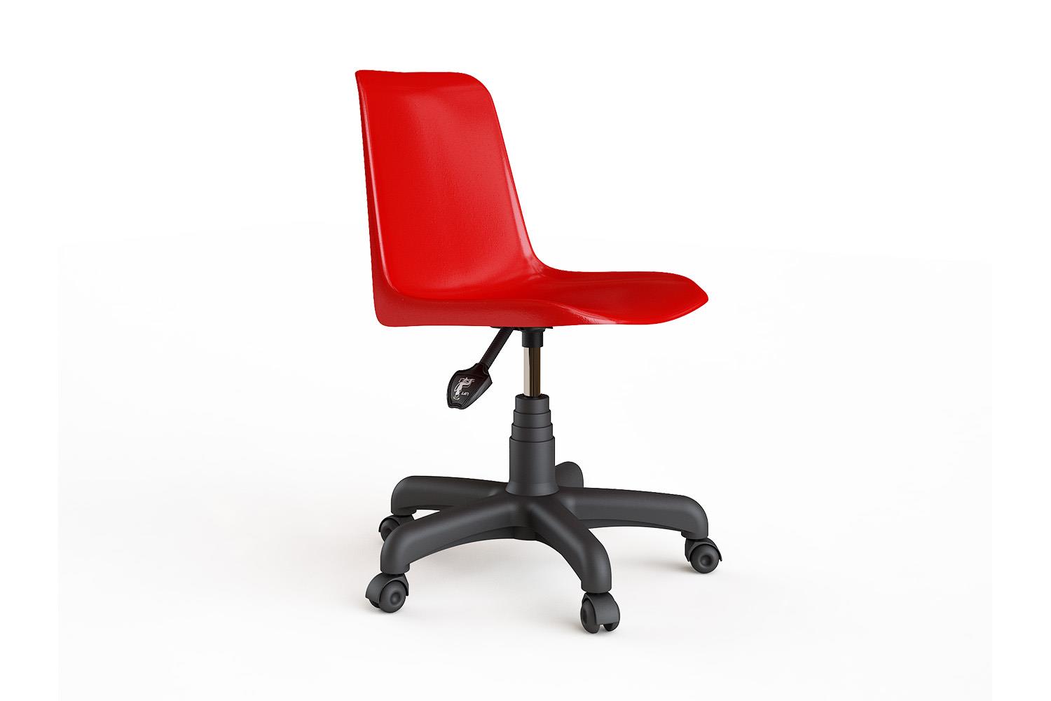 Silla giratoria con ruedas y base plástica