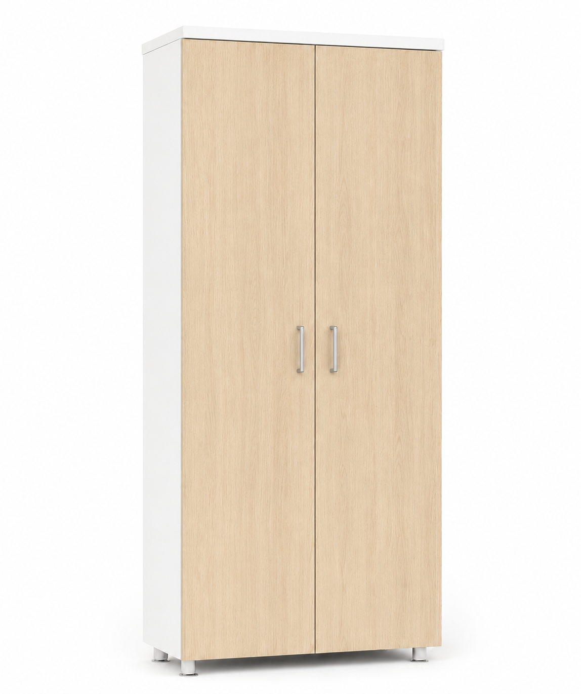 Armari modular alt ample amb portes de fusta