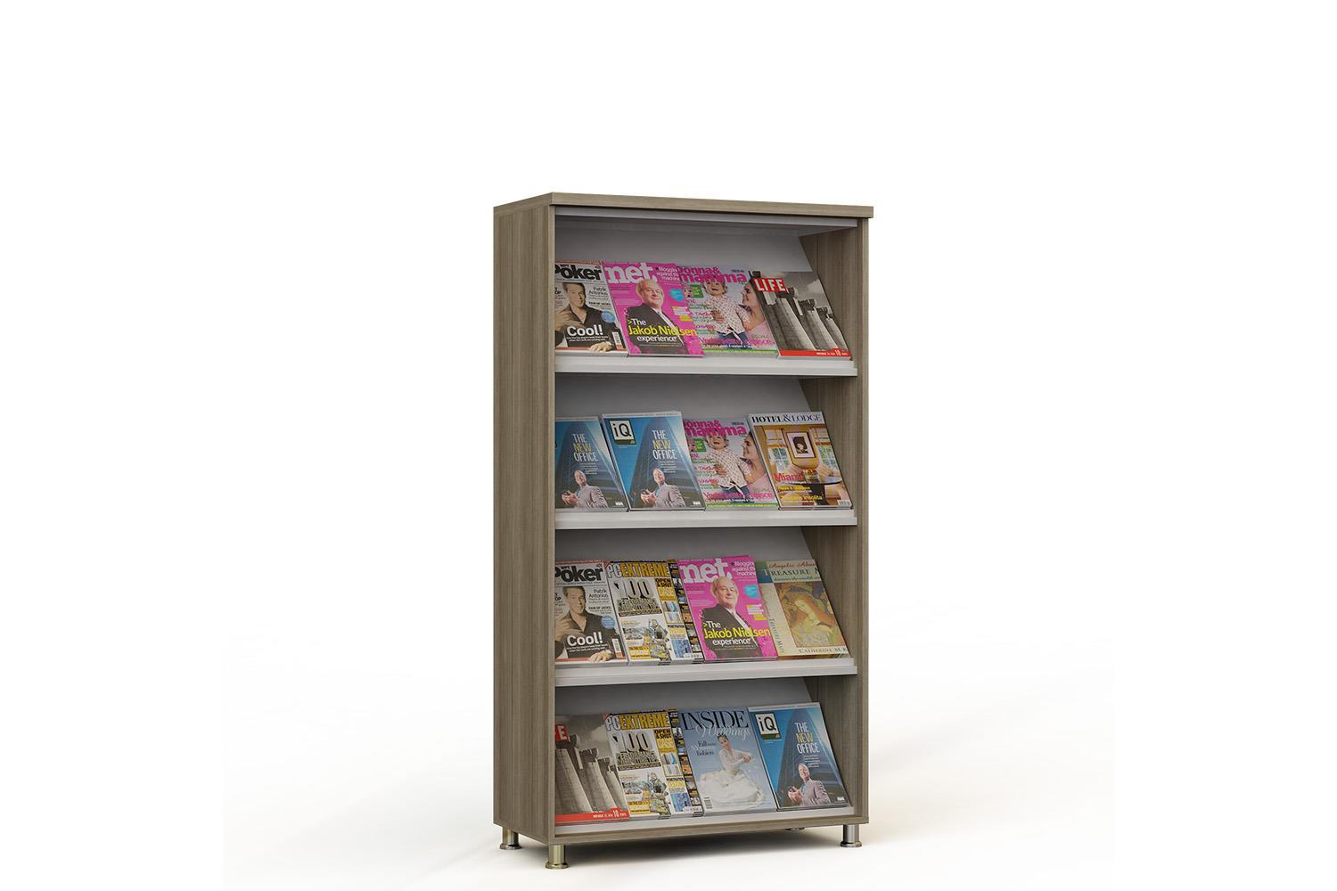 Magazine rack of 3 shelves