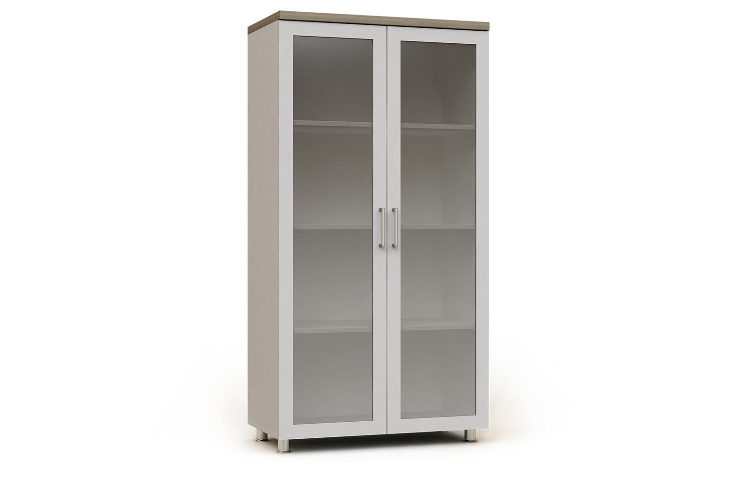 Armari modular alt ample amb portes de vidre