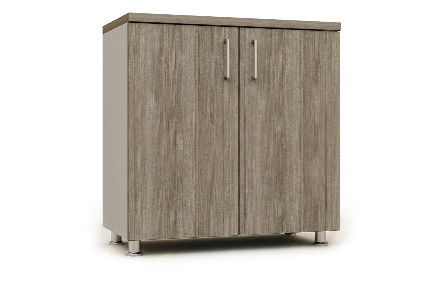 Armari modular baix ample amb portes de fusta