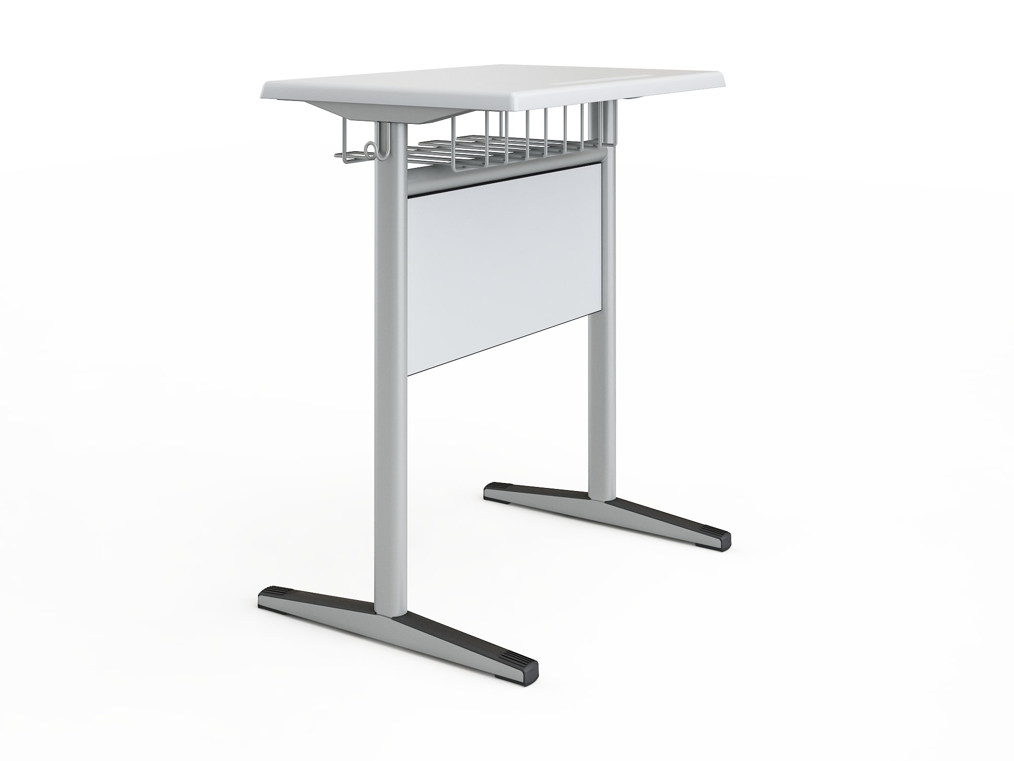 Pupitre Mars individual Verzalit con panel de madera